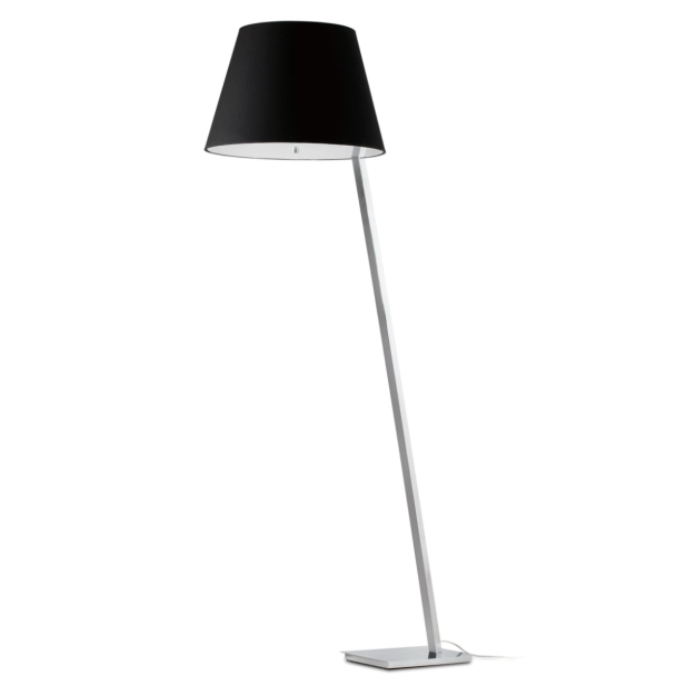 Faro Moma - staanlamp - 160 cm - chroom en zwart