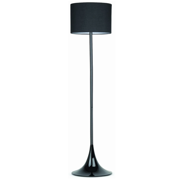 Faro Black - staanlamp - 149 cm - mat zwart