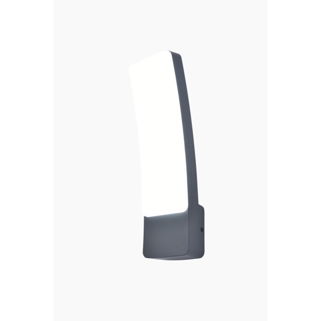 Lutec Kira - buiten wandverlichting - slimme verlichting - 11 x 8,3 x 31,1 cm - 19W LED incl. - IP54 - antraciet