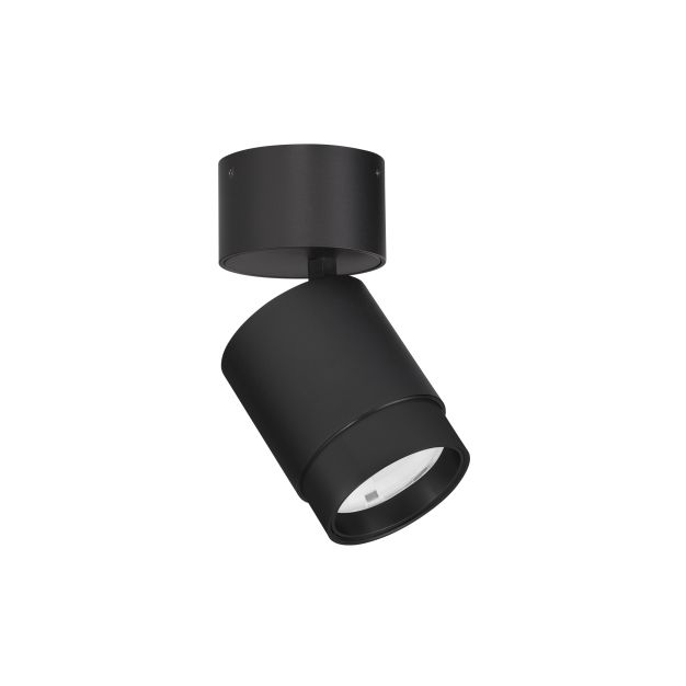Nova Luce Spectre - opbouwspot - Ø 6,5 x 14,4 cm - 15W LED incl. - instelbare lichtbundel - zwart