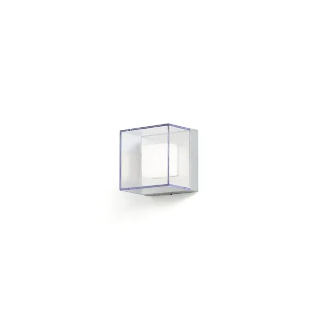 Konstsmide Sanremo - buiten wandlamp - 14 x 11 x 14 cm - 6W LED incl. - IP54 - grijs