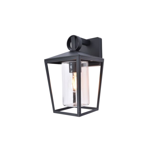 Lutec West - buiten wandverlichting - 16 x 19,9 x 28,8 cm - IP54 - zwart