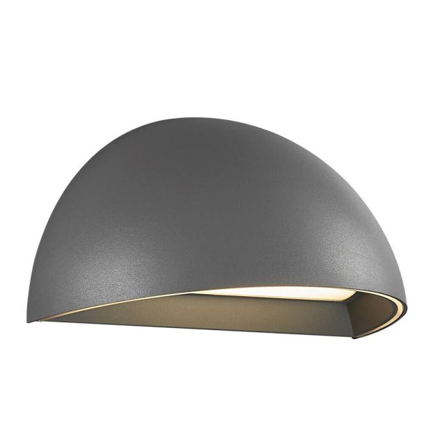 Nordlux Smart Arcus - wandverlichting - slimme verlichting - 10 x 20 x 10 cm - 9,5W LED incl. - IP54 - grijs