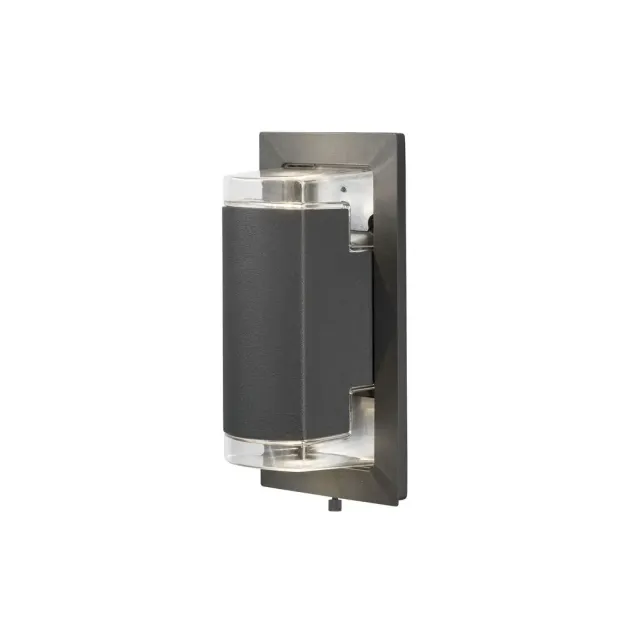 Konstsmide Potenza - buiten wandlamp - 11,5 x 10 x 22,5 cm - IP54 - antraciet