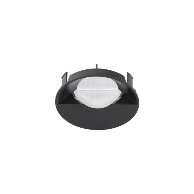 Nova Luce Wall Washer - cover voor inbouwspot met anti glare - zwart