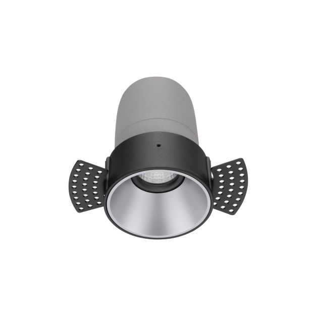 Nova Luce Homer - inbouwspot - Ø 74 mm - inbouwmaat 75 mm - 15W LED incl. - 24° lichtbundel - zwart met aluminium