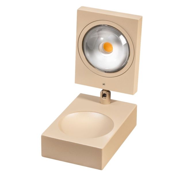 ETH Jake Cube - tafellamp - 8 x 15 cm - 3 stappen dimbaar - 10W LED incl. - zand