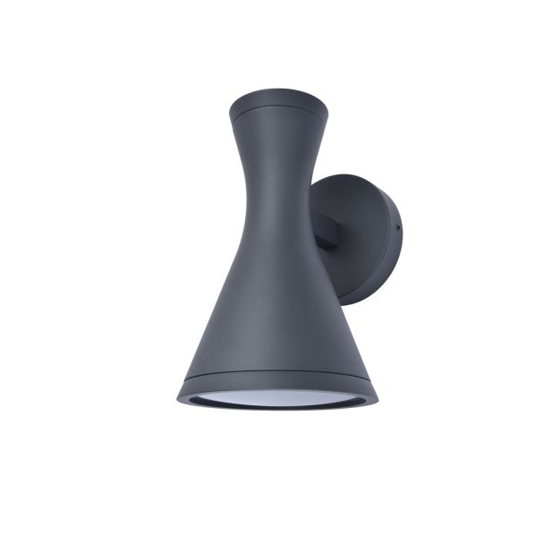 Lutec Brund - buiten wandverlichting - 14,3 x 16,1 x 21,8 cm - IP44 - zwart