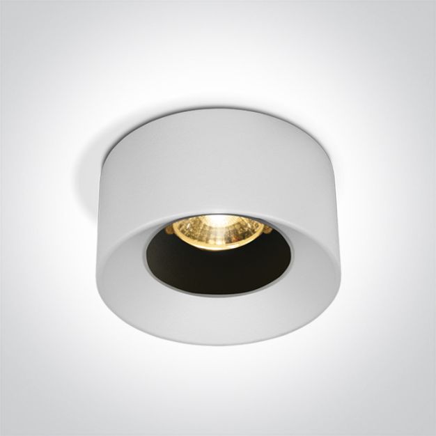 ONE Light Recessed Spots Fixed LED - inbouwspot - Ø 84 mm, Ø 72 mm inbouwmaat - 12W LED incl. - wit