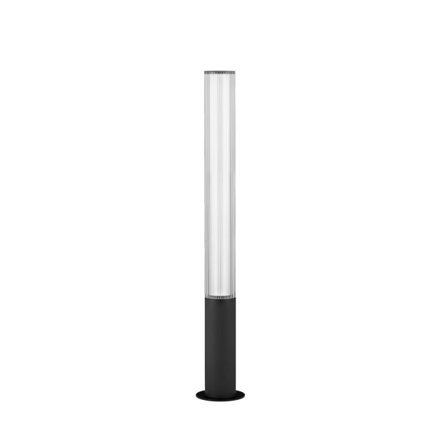 Nova Luce Iman - tuinpaal - Ø 16 x 105 cm - 25W LED incl. - IP65 - zandzwart
