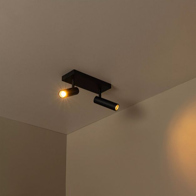 Lucide Grado - opbouwspot 2L - 25 x 10 x 23 cm - zwart