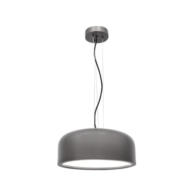 Nova Luce Perleto - hanglamp - Ø 35 x 133 cm - grijs