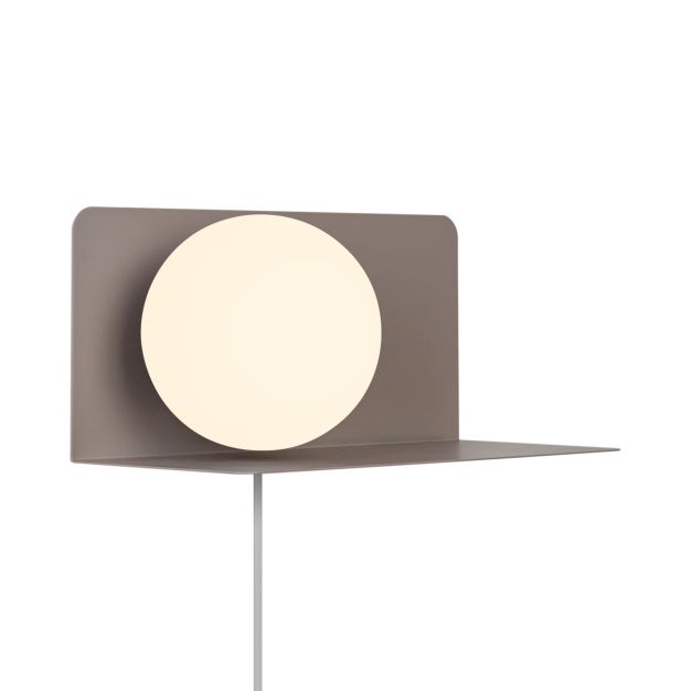 Nordlux Lilibeth - wandverlichting - Ø 15 x 16 x 35 cm - bruin