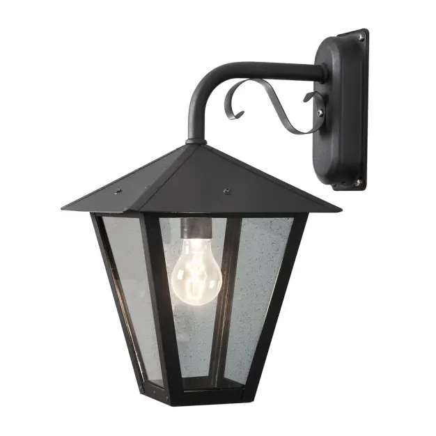 Konstsmide Benu - buiten wandlamp - 26 x 32 x 43 cm - IP23 - zwart