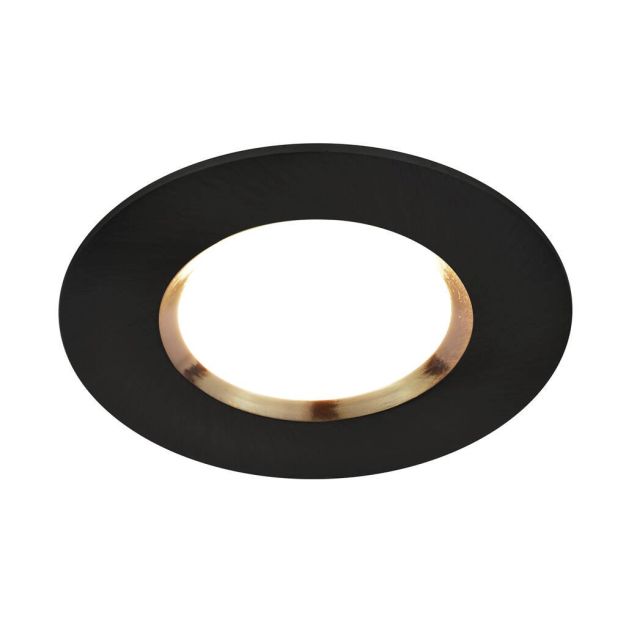Nordlux Smart Dorado - inbouwspot - slimme verlichting - Ø 85 mm, Ø 72 mm inbouwmaat - 4,7W LED incl. - IP65 - zwart