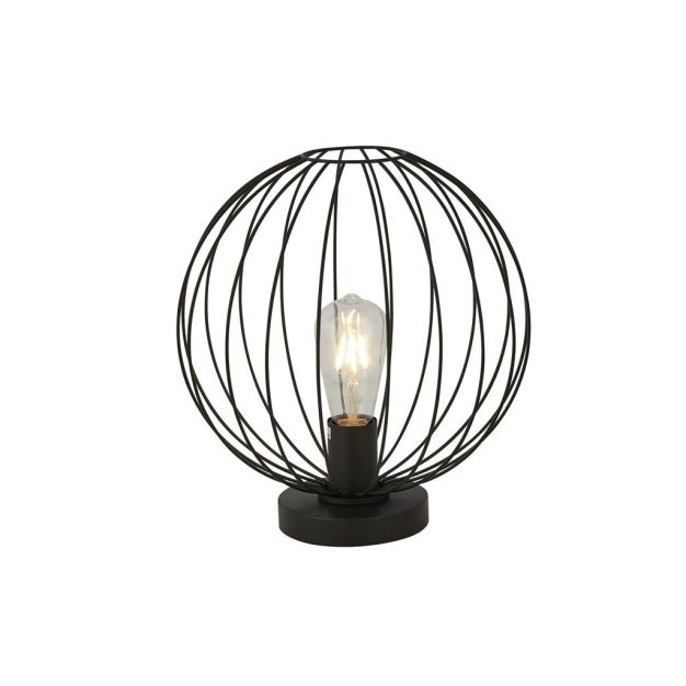 Searchlight Rondo - tafellamp - Ø 30 x 30 cm - zwart