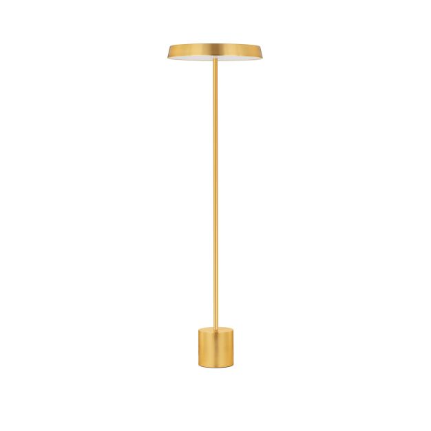 Nova Luce Vetro - vloerlamp - Ø 40 x 136 cm - 33W  LED incl. - satijn goud