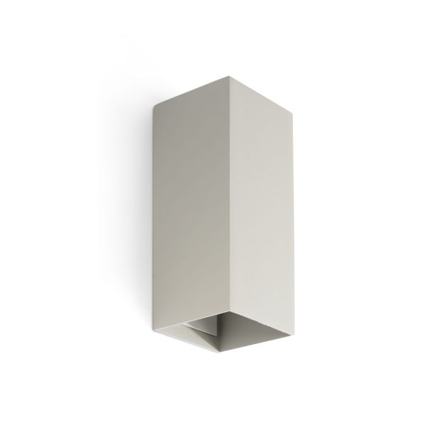 Faro Lune 2L - wandlamp - 8 x 15,5 x 6,5 cm - grijs
