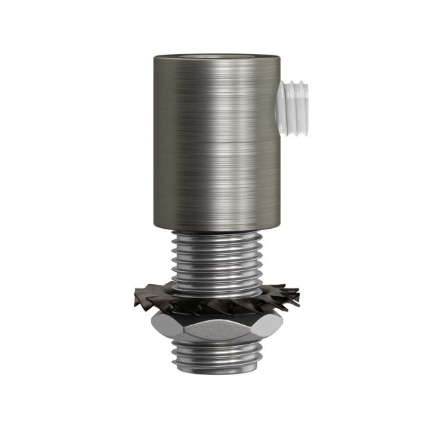 Creative Cables - snoeraanspanner - Ø 1,3 x 1,7 cm - metalen design trekontlaster - geborsteld titanium