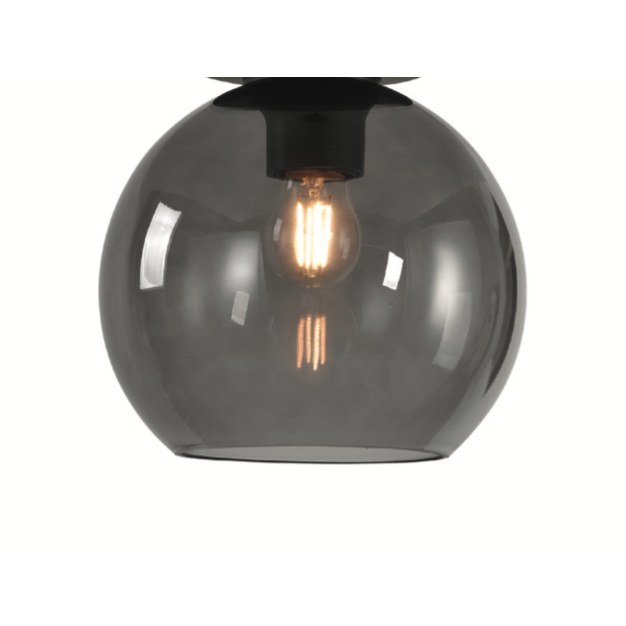 Artdelight Marino - glazen lampenkap - Ø 20 cm - gerookt