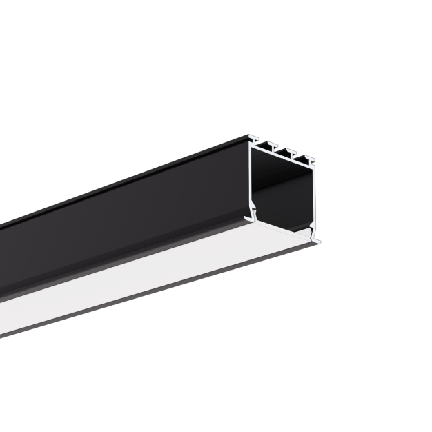 Klus Lokom - inbouw ledprofiel - 3,02 x 2,45 cm - zwart