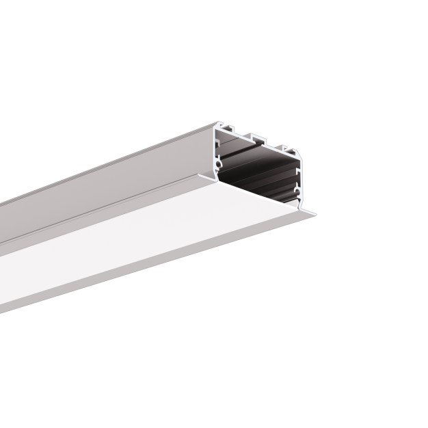 Klus Larko-50 - inbouw ledprofiel - 6,6 x 2,5 cm - geanodiseerd zilver