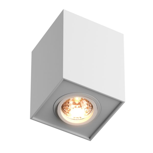 Zuma Line Quadro - opbouwspot - 9,6 x 9,6 x 12 cm - wit