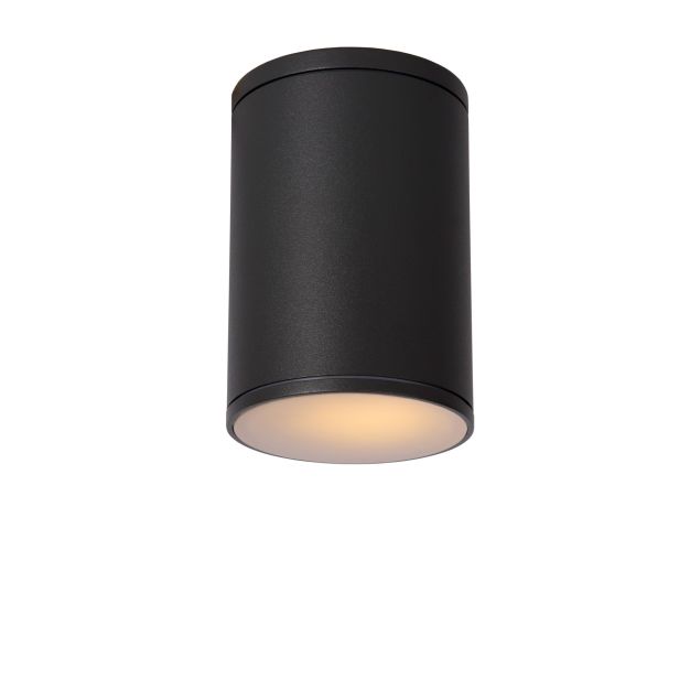 Lucide Tubix - opbouwsspot - Ø 10,8 x 15,3 cm - IP54 - zwart