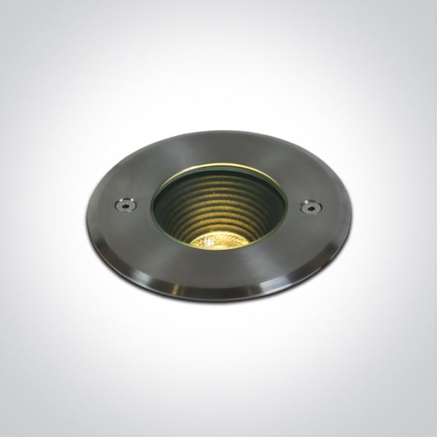 ONE Light Dark Light Inground Range - grondspot voor buiten - Ø 120 mm, Ø 100 mm inbouwmaat - 3,5W LED incl. - IP67 - roestvrij staal