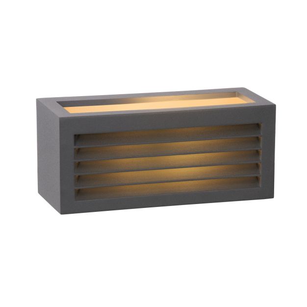 Lucide Dimo - buiten wandverlichting - 25 x 11 x 11 cm - IP54 - zwart