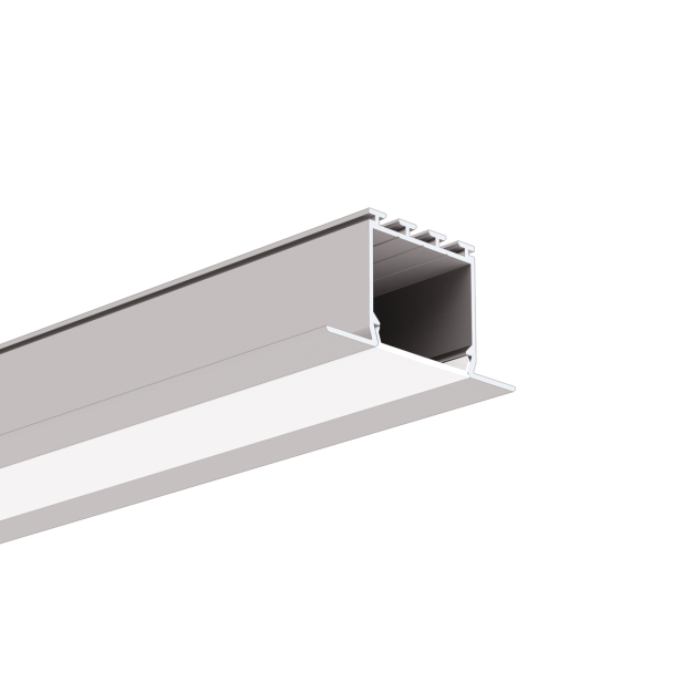 Klus Larko - inbouw ledprofiel - 4,62 x 2,45 cm - geanodiseerd zilver