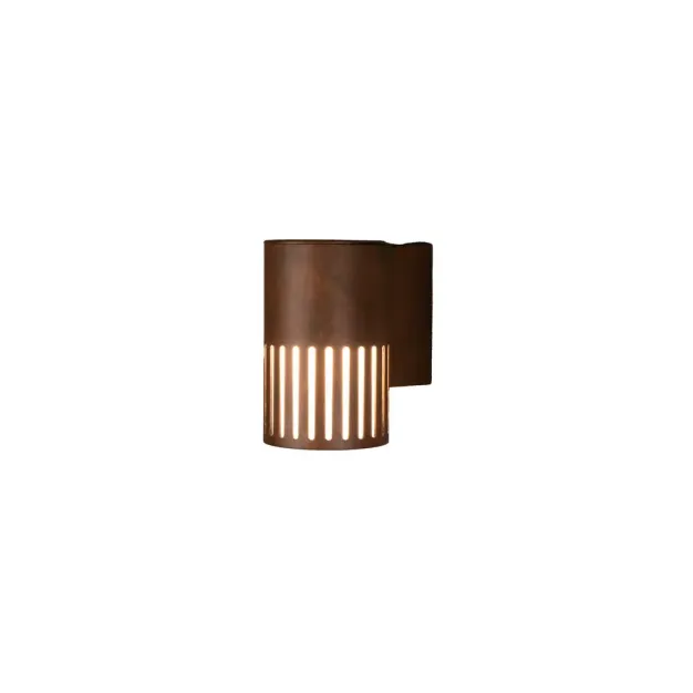 Konstsmide Pistoia - wandlamp buiten - 10,5 x 16,5 x 17 cm - IP54 - roestbruin
