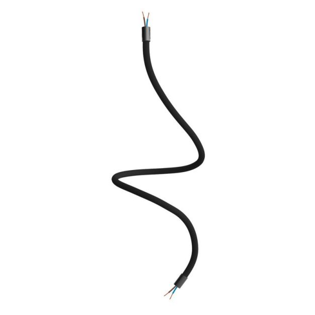 Creative Cables - Flexibele buis bekleed met textiel - 90 cm - zwart