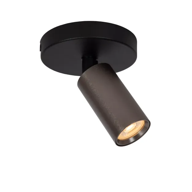 Lucide Ritmo - opbouwspot - 10 x 10 x 11,1 cm - koffie