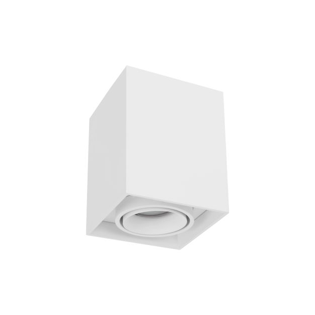 Nova Luce Rende - opbouwspot - 9,6 x 9,6 x 12 cm - wit