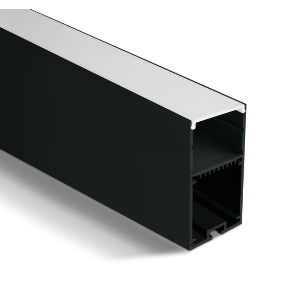ONE Light Surface/Suspended Wide Profiles - 3,6 x 6,7 cm - 200 cm lengte - zwart