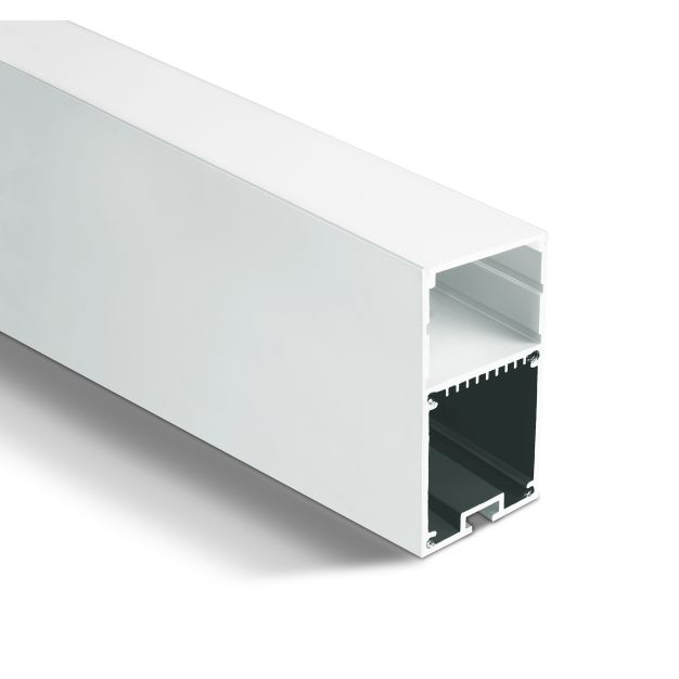 ONE Light Surface/Suspended Wide Profiles - 3,6 x 6,7 cm - 200 cm lengte - wit