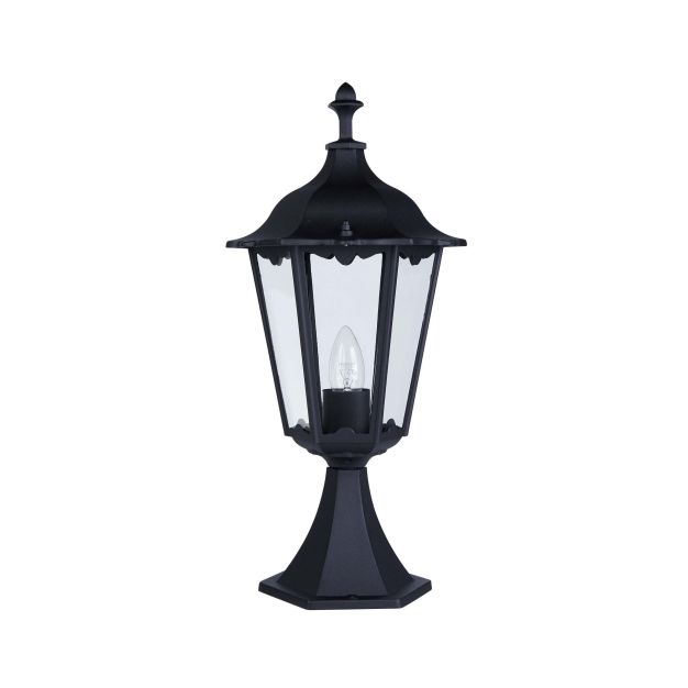 Searchlight Alex- sokkellamp - Ø 23 x 50 cm - IP44 - zwart