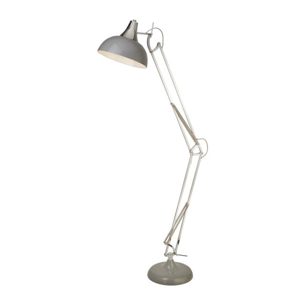 Searchlight Goliath - tafellamp - 30 x 170 cm - chroom en grijs