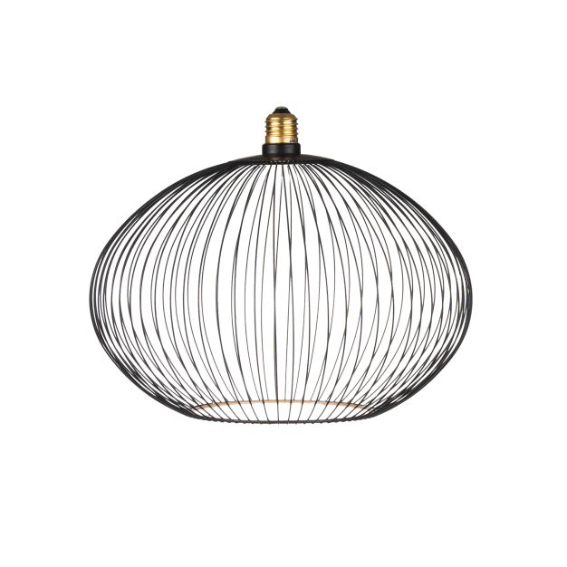Segula Floating Globe Filo LED Oval - Ø 30 cm - E27 - 6W dimbaar - 2200K - zwart