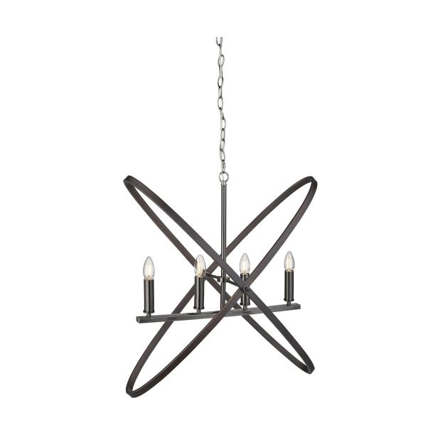 Searchlight Hoopla - hanglamp - 84 x 35 x 150 cm - tin en bruin