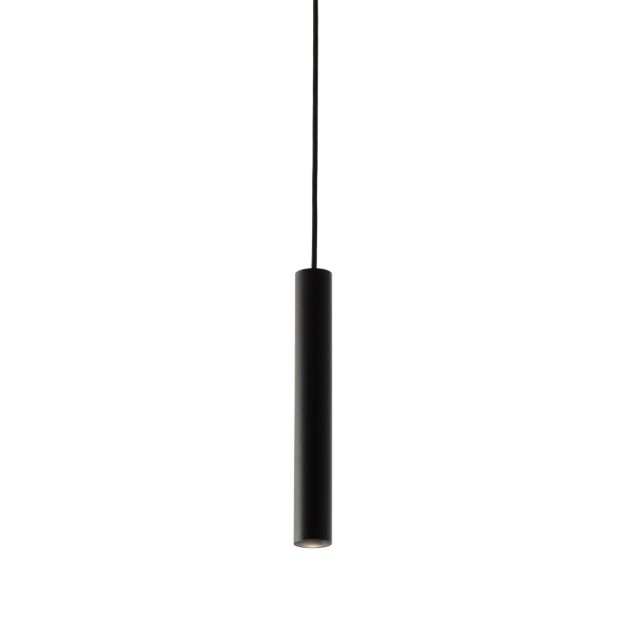 Faro Neso Top - magnetische rail hanglamp - Ø 3,5 x 120 cm - 5W DALI dimbare LED incl. - 40° lichtbundel -  zwart