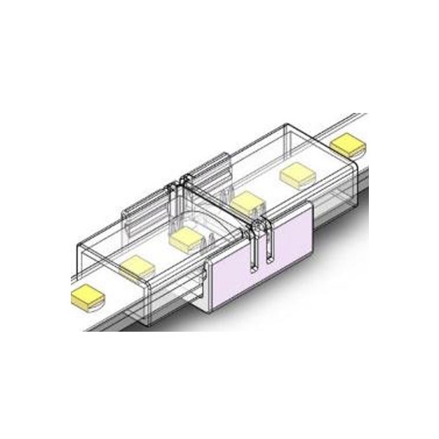 Lichtkoning - waterdichte connector (IP67) - voor enkelkleurige 8mm LED strip