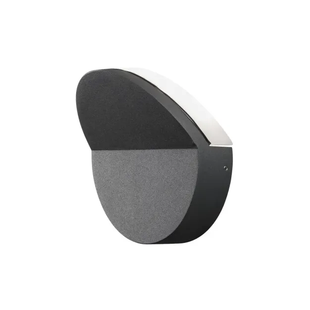 Konstsmide Matera - buiten wandlamp - 17 x 9 x 17 cm - 5W LED incl. - IP54 - antraciet