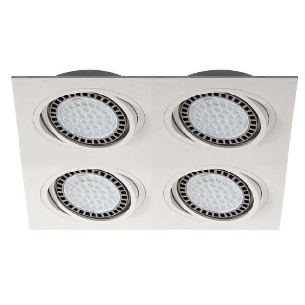 Zuma Line Boxy DL 4 - inbouwspot - 35 x 35 cm - 315 x 315 mm inbouwmaat - wit