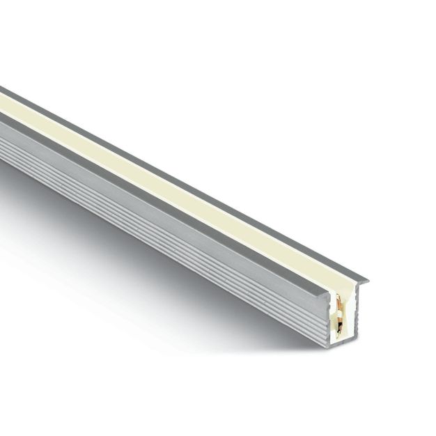 ONE Light slank inbouw profiel - 200 cm - aluminium