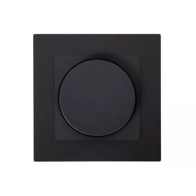 Lucide Inbouw dimmer - Fase aan en afsnijding - 7,6 x 7,6 x 5,1 cm - zwart