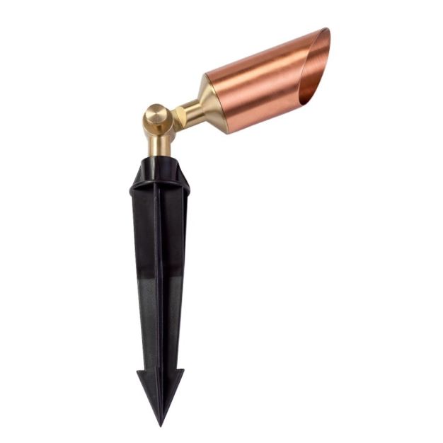 Elmark GRF - grondspot op piek - 18 cm -  IP65 - koper