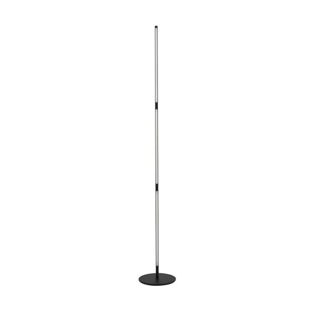 Nova Luce Handy - staanlamp - 171 cm - 25W LED incl. - zand zwart