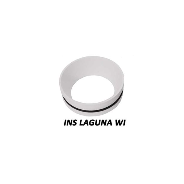 Artdelight - Insert goud t.b.v. de PL LAGUNA - Ø 5,5 x 1,9 cm - wit